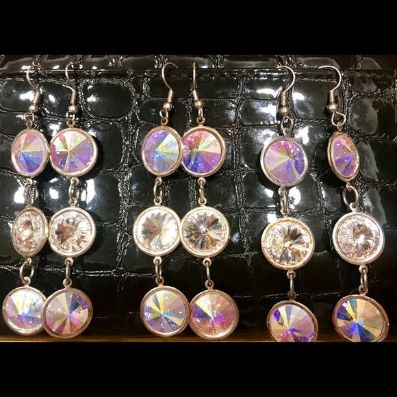 ♦️$20 SWAROVSKI CRYSTAL AURORA BOREALIS Plat Plate - Picture 3 of 8